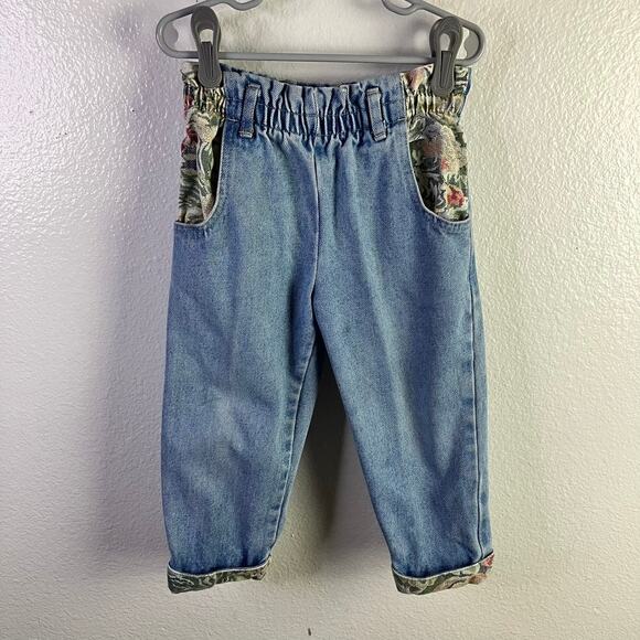 Vintage PJs Denim Jeans Size 3T Tapestry 80s 90s Made in USA - Picture 1 of 7